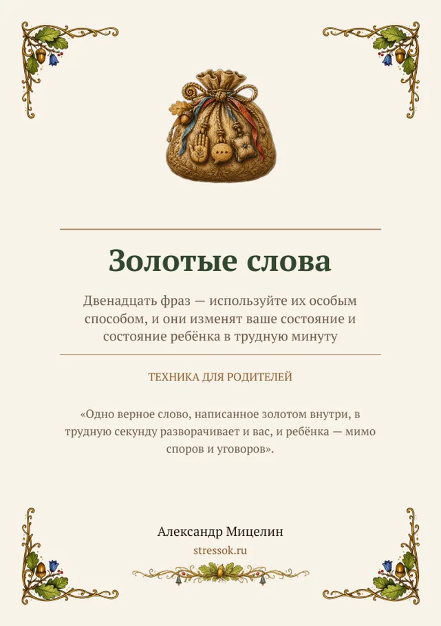 Бонус «Золотые слова» — настоящая страница